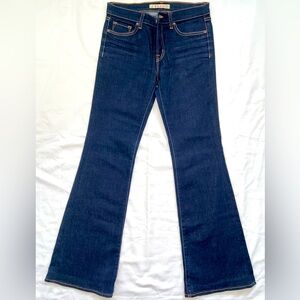 J Brand wide leg 🔔👖 Jeans dark blue wash low rise bell bottom style 27 vintage